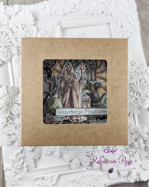 Pudełko na kartkę eco kraft wysokie kwadrat GoatBox