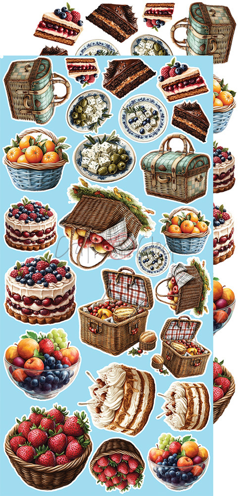 Summer Adventures - zestaw dodatków Mix 15x30cm