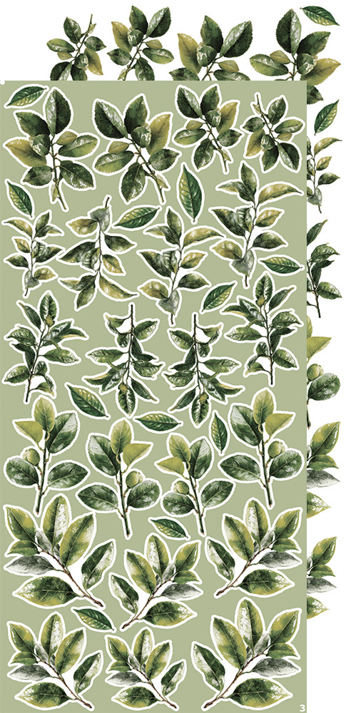 CREATIVE EXTRAS LEAVES #2 - zestaw dodatków Liście 15x30cm