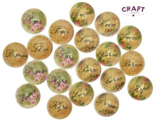 Kaboszony ślubne z napisami - zestaw 5szt