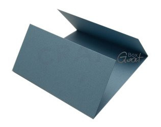 Baza kartki kwadratowa okiennica 13,5cm niebieska ze strukturą GoatBox