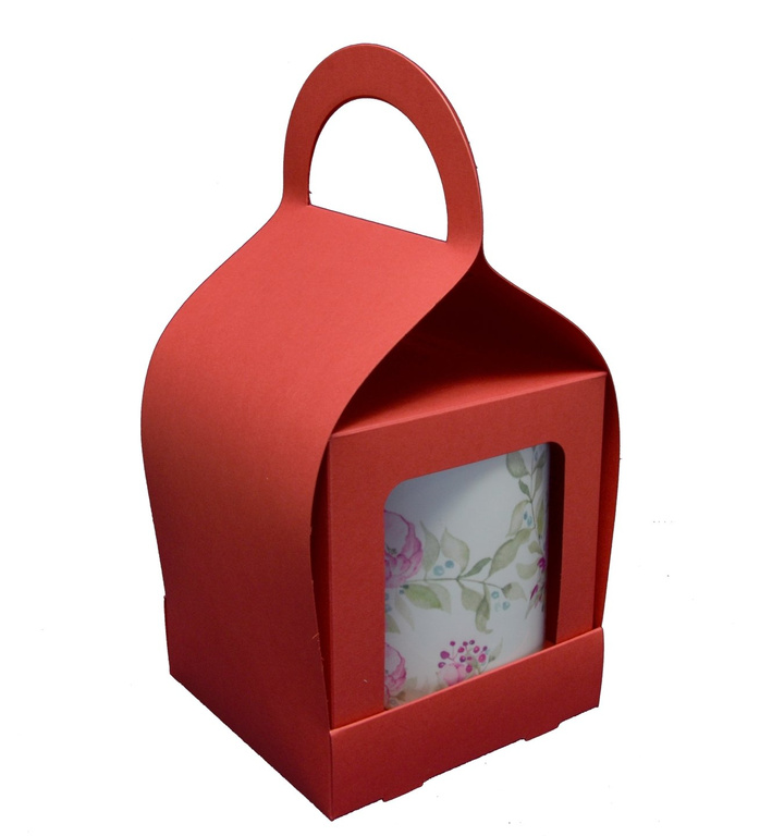 Pudełko na bombkę 10cm lub kubek czerwone GoatBox