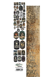 Behind Closed Doors - paseczek Naszywki/Etykiety 6x30cm