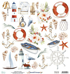 Mintay -Seaside Escape - arkusz do wycinania