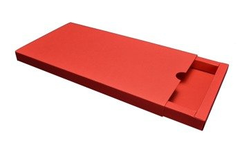 Pudełko szufladkowe na voucher czerwone matowe GoatBox