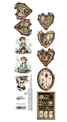 Friends of the Forest - paseczek Drewniane Serca 6x30