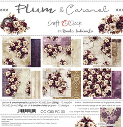 Plum & Caramel - zestaw papierów 30x30cm