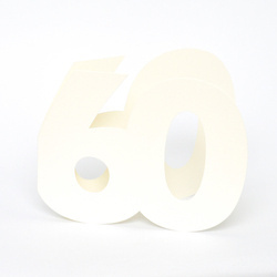 Baza kartki liczba 60 ecru GoatBox