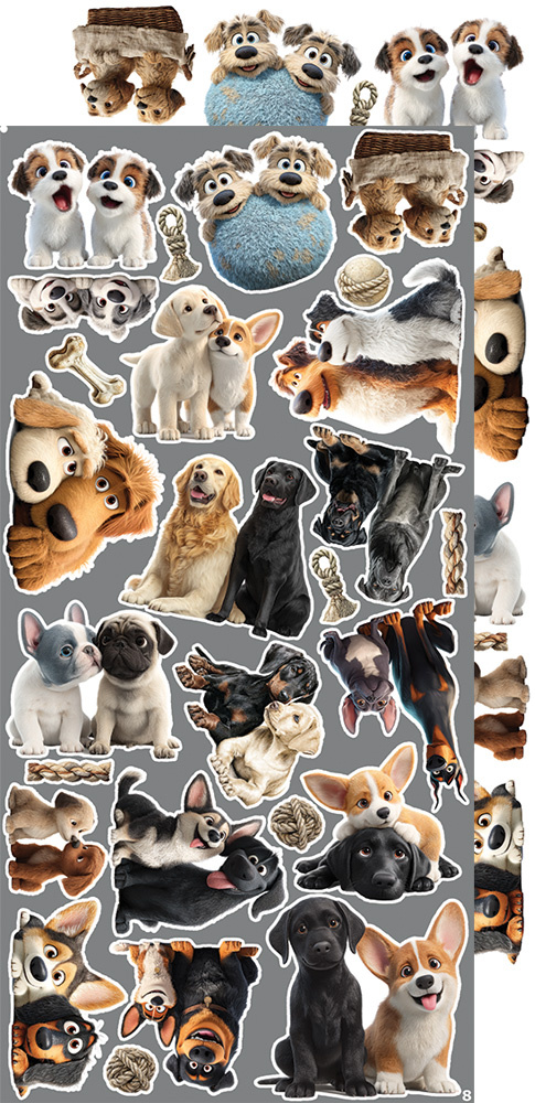CREATIVE EXTRAS - MIX 02 Lovely Pets -15x30cm