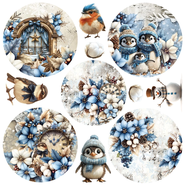 Jolly Season - zestaw papierów Mix 20x20cm