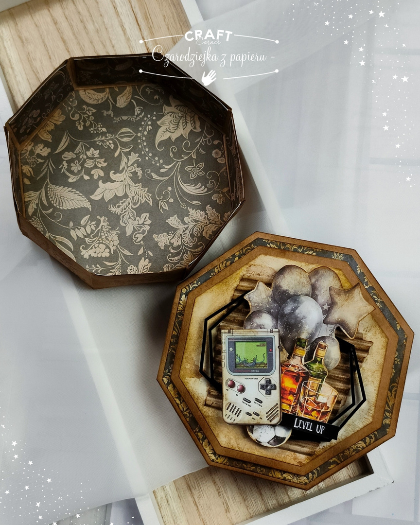 Pudełko ośmiokątne oktagon eco kraft GoatBox