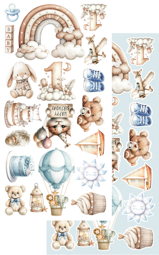 The Baby - zestaw dodatków dla chłopca 15x30cm