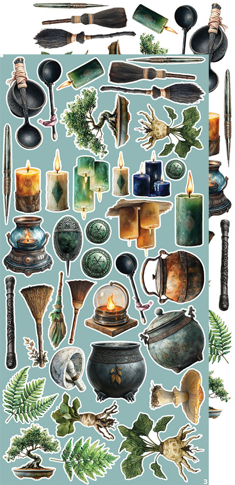 CREATIVE EXTRAS ALCHEMY - 05 zestaw dodatków 15x30cm