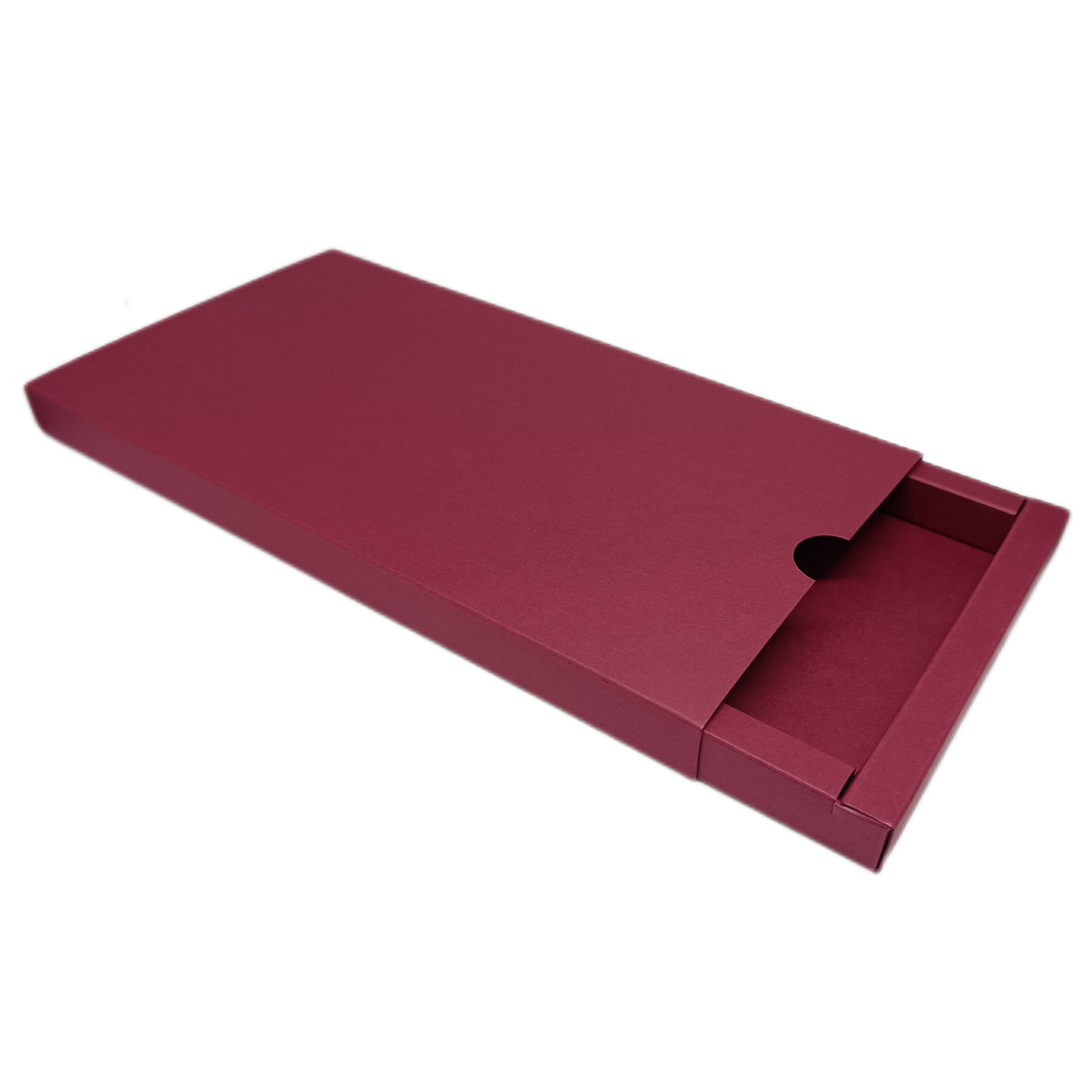 Pudełko szufladkowe na voucher buraczkowe GoatBox