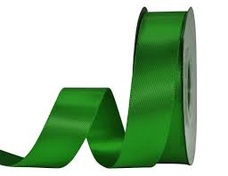Tasiemka wstążka zielona atłasowa 1m szer 2,5cm satynowa