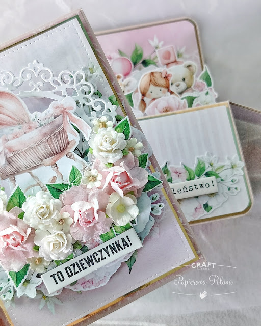 Baza kartki A6 różowa pastelowa GoatBox