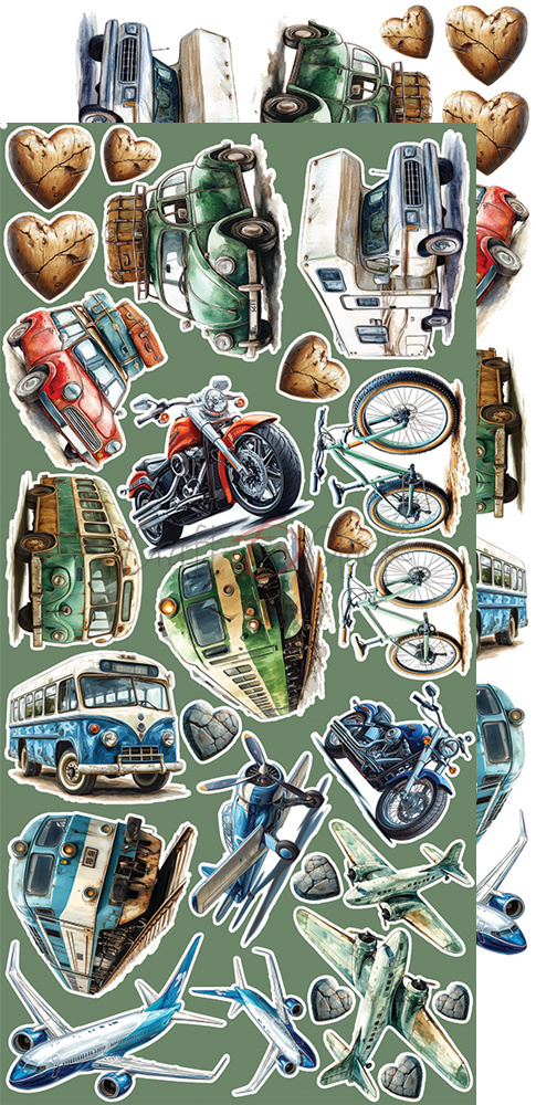 Summer Adventures - zestaw dodatków Mix 15x30cm