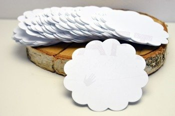 Serwetki 7,8cm  #2 zestaw białych 100szt  GoatBox