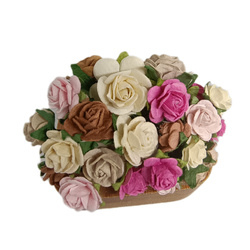 Brązowo-różowy zestaw startowy RÓŻE IAR-  25szt