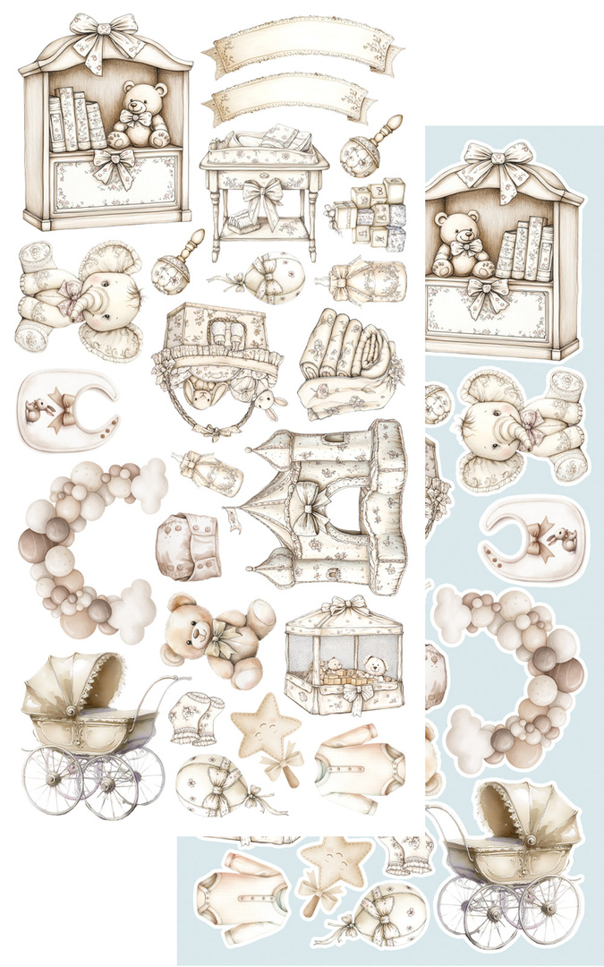 The Baby - zestaw dodatków dla chłopca 15x30cm