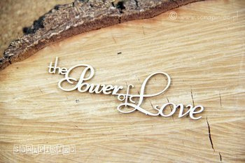 Napis THE POWER OF LOVE