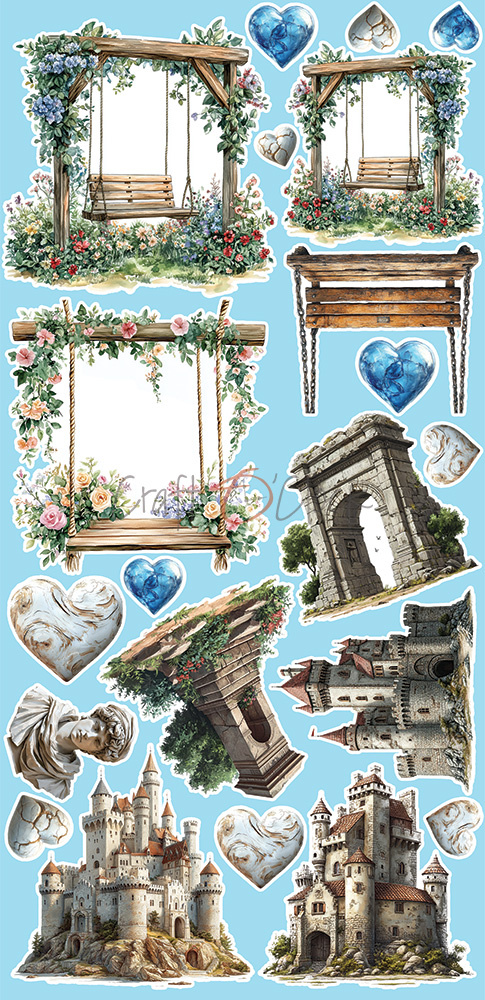 Summer Adventures - zestaw dodatków Mix 15x30cm