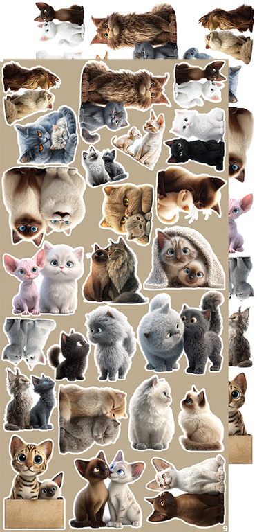 CREATIVE EXTRAS CATS - 03 zestaw dodatków 15x30cm