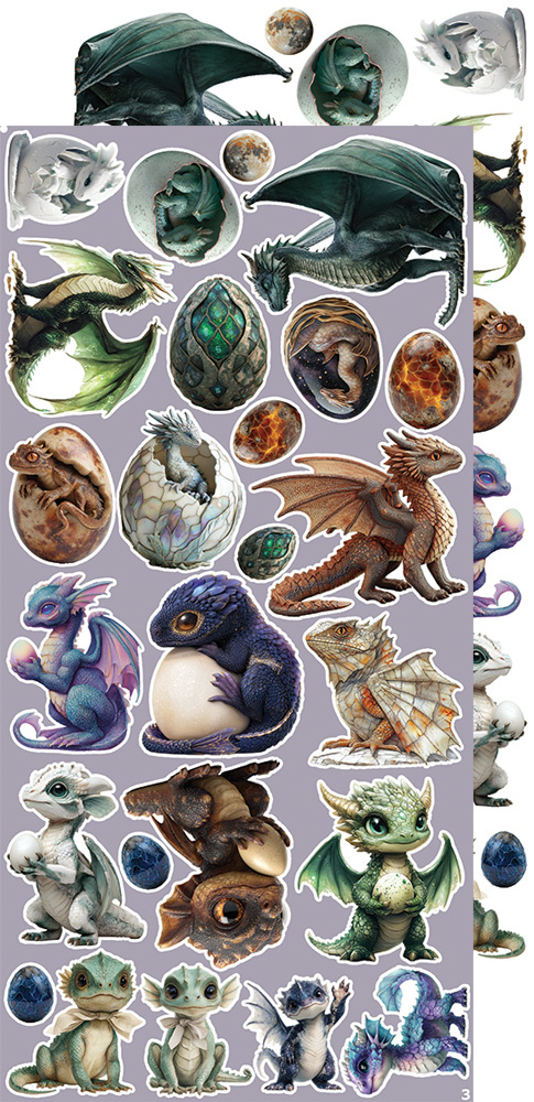 CREATIVE EXTRAS - MIX 03 - SUPERNATURAL WORLD - zestaw dodatków 15x30cm