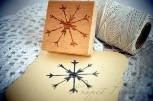 Stempel śniezynka duża