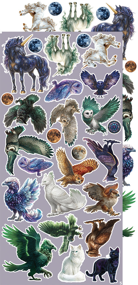 CREATIVE EXTRAS - MIX 03 - SUPERNATURAL WORLD - zestaw dodatków 15x30cm