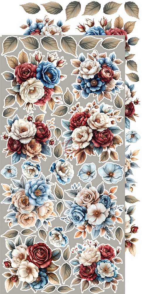 Mindfulness Time - zestaw dodatków Flowers 15x30cm