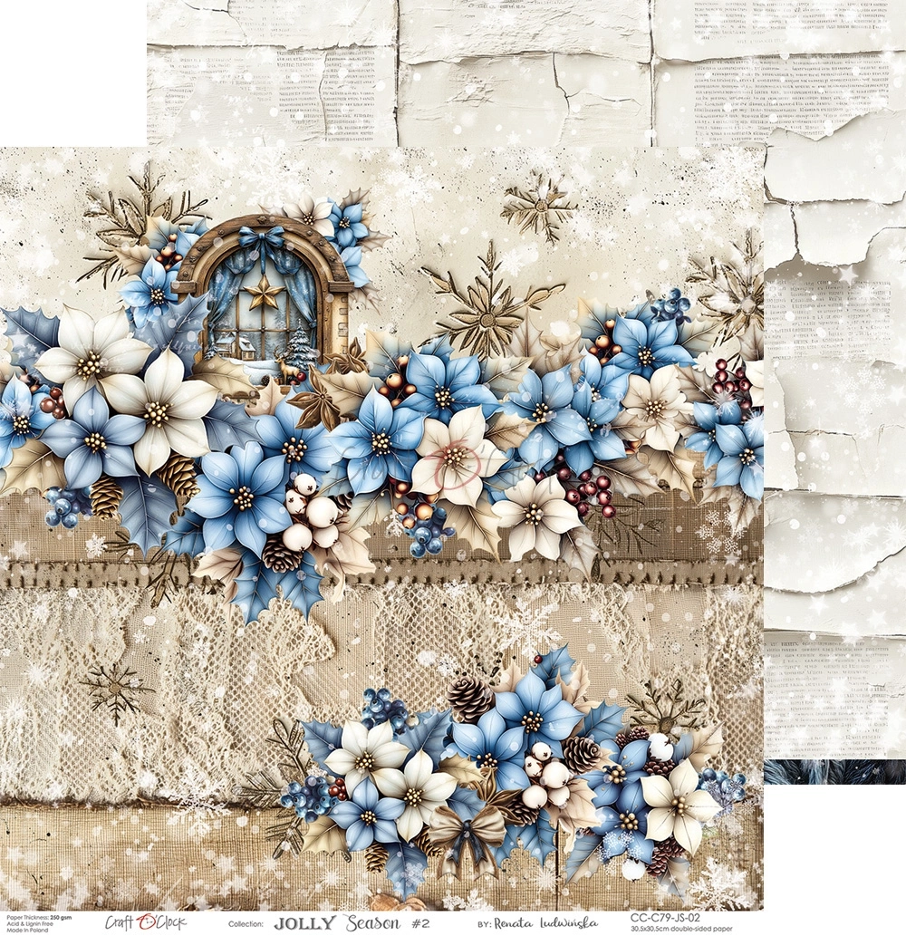 Jolly Season - zestaw papierów 30x30cm