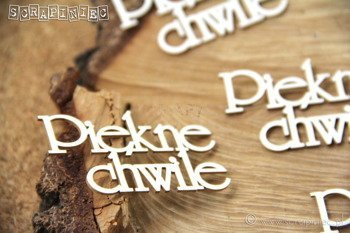 Piękne chwile- zestaw 8 napisów tekturka