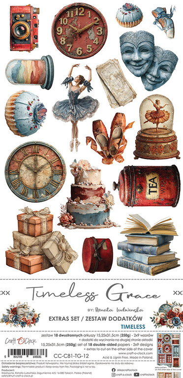 Timeless Grace - zestaw dodatków Timeless 15x30cm