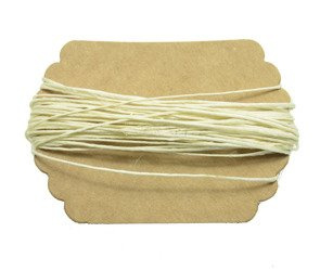 Sznurek lniany 1mm jutowy eco naturalny bielony 5m