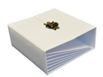 Album BAZYLiszek z zapięciem - biały kwadratowy - 6 kart