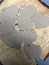 Serduszka zawieszki  kraftowe