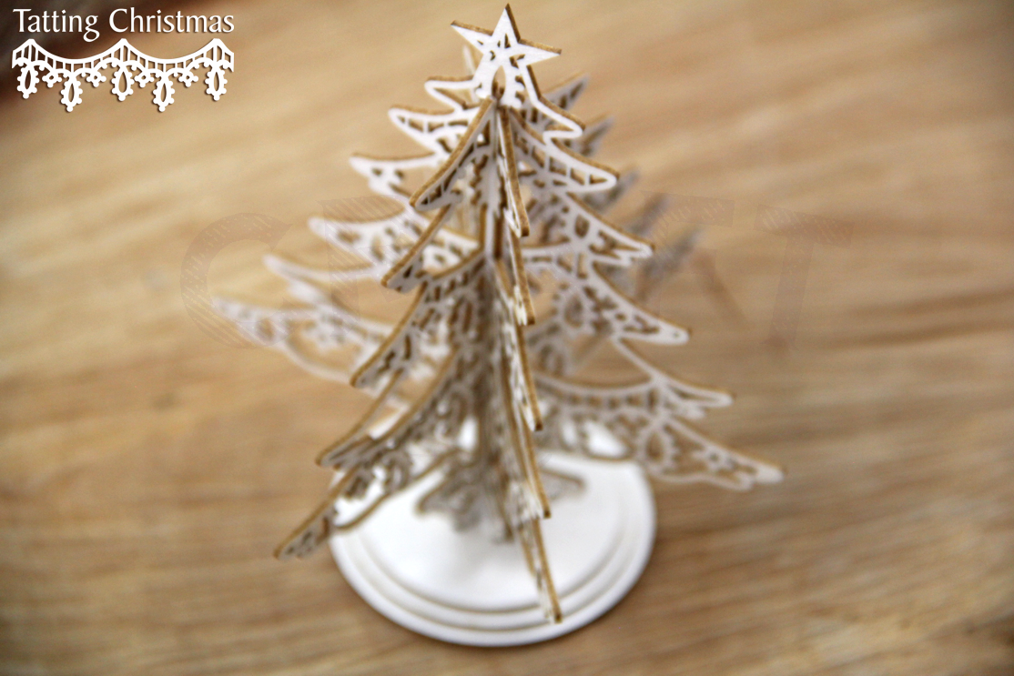 Tatting Christmas - choinka 3D do pudełka eksplodującego