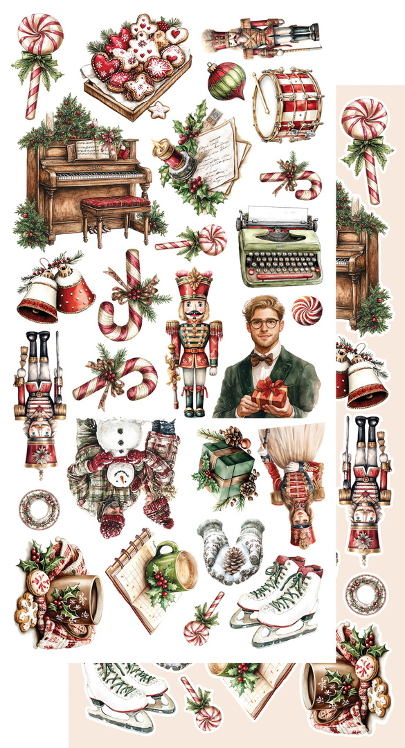 Wonderful Christmas Time - zestaw dodatków 15x30cm