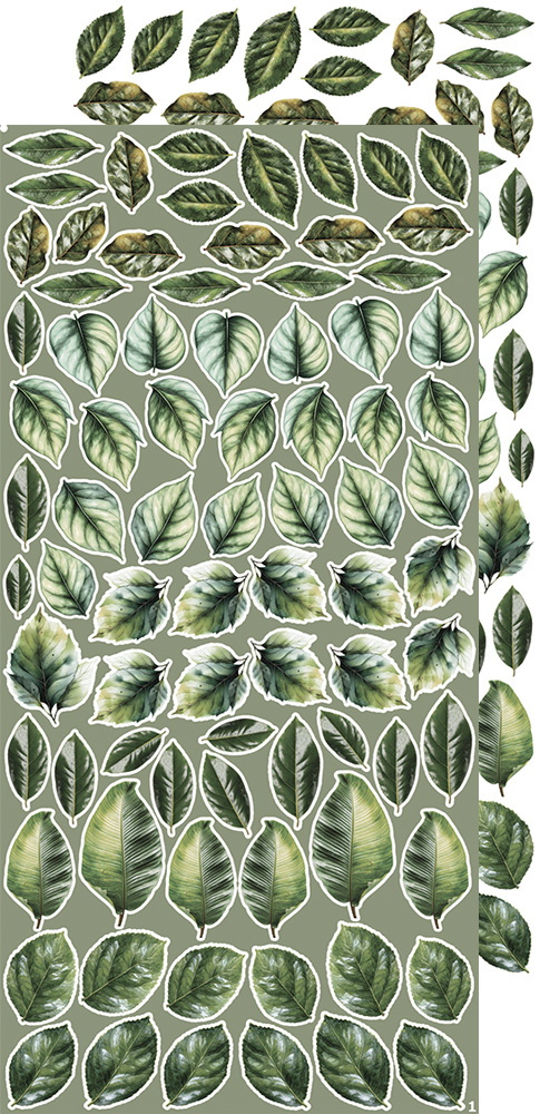 CREATIVE EXTRAS  LEAVES #1 - zestaw dodatków 15x30cm