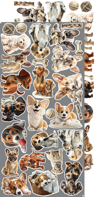 CREATIVE EXTRAS DOGS - 04 zestaw dodatków 15x30cm