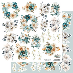 Magic of the Northern Lights - arkusz do wycianania kwiaty 30x30cm