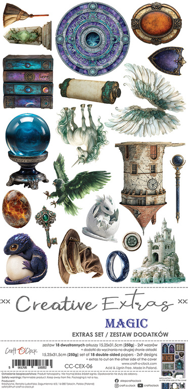 CREATIVE EXTRAS  MAGIC - 06 zestaw dodatwków 15x30cm