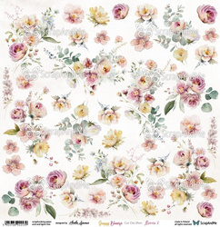 arkusz do wycinania Sunny Blooms Flowers 2