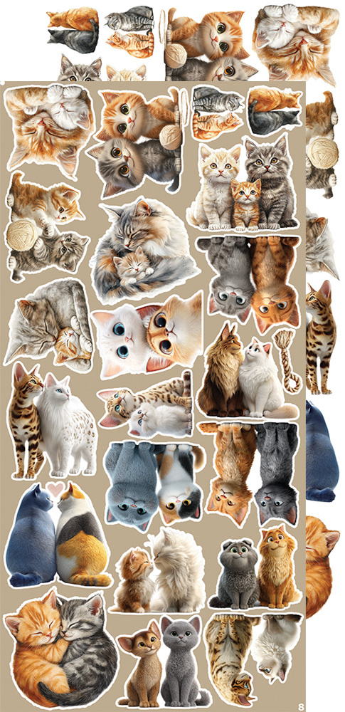 CREATIVE EXTRAS - MIX 02 Lovely Pets - zestaw dodatków 15x30cm