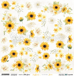 arkusz z kwiatami Sunflowers