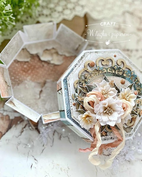 Pudełko ośmiokątne oktagon białe GoatBox