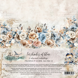 In Shades of Blue - zestaw papierów 15x15cm