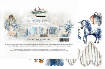 In frosty colors- zestaw papierów 20x20