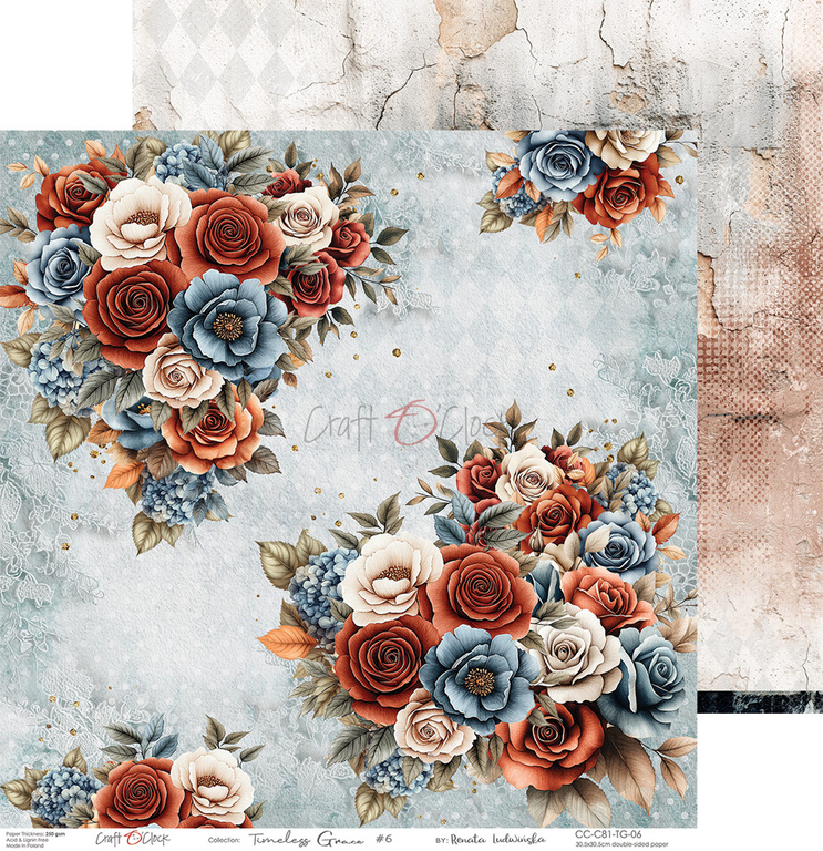 Timeless Grace - zestaw papierów 30x30cm